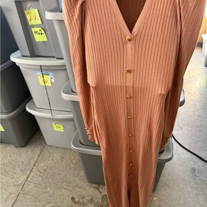 Ribbed Button-Down Dress p26